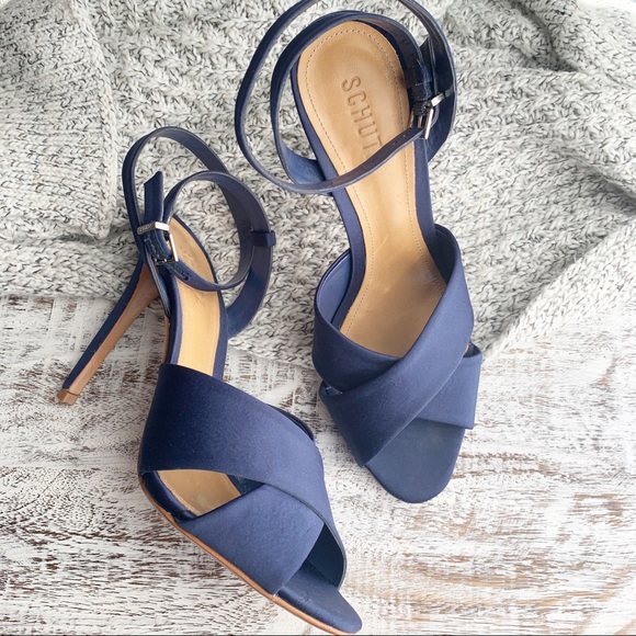 SCHUTZ Shoes - Schutz cross ankle strap heels sz 9.5B